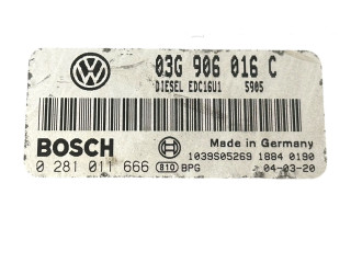 Řídící jednotka 03G906016C, 1039S05269   Volkswagen Caddy 2009