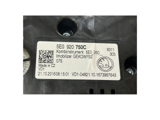 Панель приборов 5E0920750C, 5F0260   Skoda Octavia Mk3 (5E)       