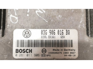 Блок управления двигателя 0281011906, 03G906016BQ Volkswagen Touran I