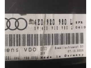 Панель приборов 4E0920980L, 110080108081 Audi A8 S8 D3 4E