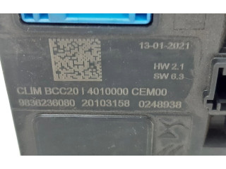 Блок управления климат-контролем 9836236080, 9836236080 Peugeot 2008 II