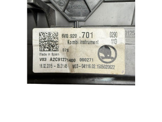 Панель приборов 6V0920701, A2C91255200 Skoda Fabia Mk3 (NJ)