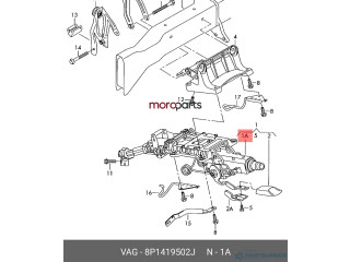    Рулевая рейка 8P1419502J, 8P1419502J   Audi A3 S3 8P 2003 - 2012 года