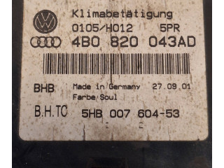 Блок управления климат-контролем 4B0820043AD, 0105H012 Audi A6 S6 C5 4B