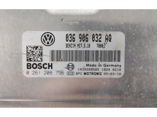 Блок управления двигателя 036906032AQ, 0261208752   Volkswagen Caddy