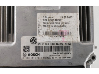Блок управления двигателя 03L906018DE, 03L907309R Volkswagen Caddy