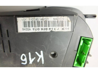 Панель приборов 1U0920811J   Skoda Octavia Mk1 (1U)       