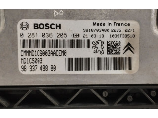 Блок управления двигателя 9833749880, 0281036205 Peugeot Partner III