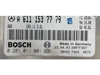 Řídící jednotka 0281011001, 0281011001 Mercedes-Benz C W203 2002