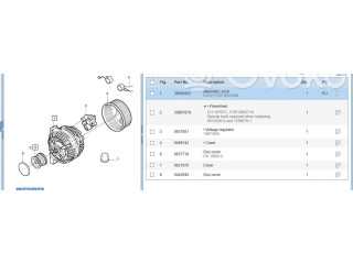 Генератор 36050262, 8676498 Volvo S80