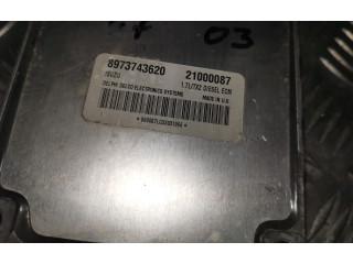 Блок управления двигателя 8973743620, 21000087 Opel Astra G