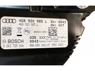 Přístrojová deska Audi A6 S6 C7 4G 2015 4G8920985L, 0263725006