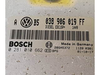 Блок управления двигателя 038906019FF, 0281010662 Volkswagen New Beetle