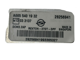 Блок управления двигателя 28256941, A6655401932   SsangYong Rexton