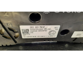 Панель приборов 5E0920751C   Skoda Octavia Mk3 (5E)       