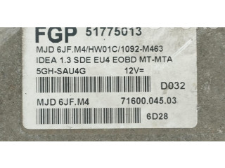 Блок управления двигателя 51775013, 51775013 Fiat Idea