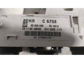 Блок управления климат-контролем 93329465, 67588919 Opel Meriva A
