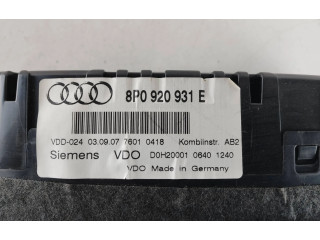 Панель приборов 8P0920931E Audi A3 S3 8P