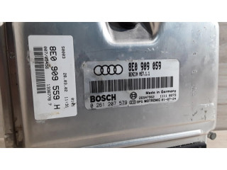 Блок управления двигателя 0261207579, 8E0909059 Audi A4 S4 B6 8E 8H