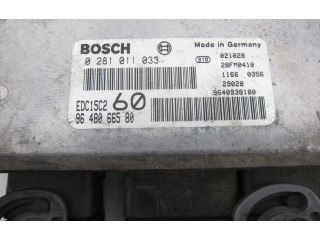 Блок управления двигателя 9648066580, 0281011033   Citroen C8