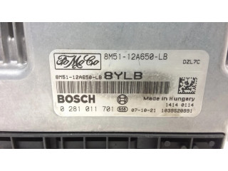 Блок управления двигателя 0281011701, 8M5112A650LB   Ford Focus