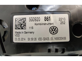 Панель приборов 5G0920861, 1455030436 Volkswagen Golf VII