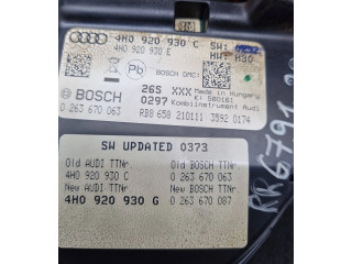 Přístrojová deska Audi A8 S8 D4 4H 2013 4H0920930C, 0263670063