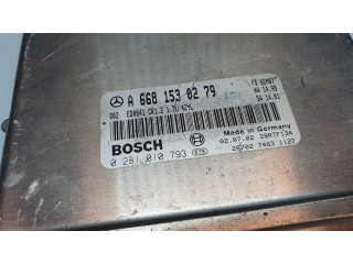 Řídící jednotka A6681530279, 0281010793 Mercedes-Benz A W168 2000