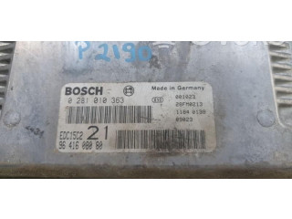 Блок управления двигателем Блок управления 0281010363, 9641608080   Peugeot 306