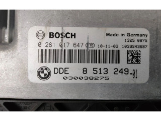 Блок управления двигателя 8513249, 0281017647   BMW X3 F25
