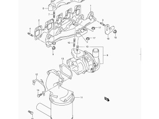 Turbodmychadlo Турбина 1390084E50 Suzuki Ignis 1.2 Z13DT