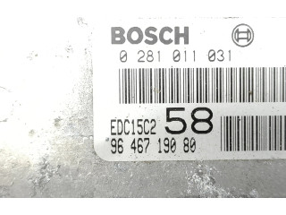 Комплект блоков управления 0281011031, 9646719080   Lancia Phedra