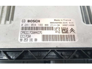 Блок управления двигателя 9825318180, 0281034189   Peugeot Expert
