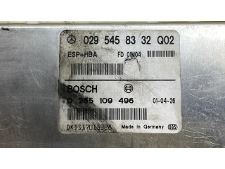 Řídící jednotka 0295458332, 0265109496 Mercedes-Benz A W168 2001
