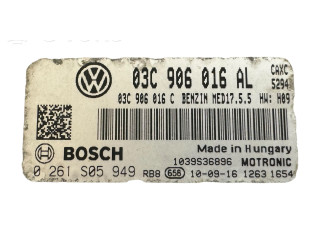 Блок управления двигателя 03C906016C, 0261S05949 Skoda Superb B6 (3T)