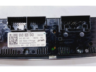 Блок управления климат-контролем 8V0820043 Audi A3 S3 8V
