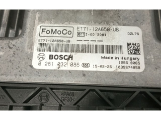 Блок управления двигателя ET7112A650, 0281032086   Ford Tourneo
