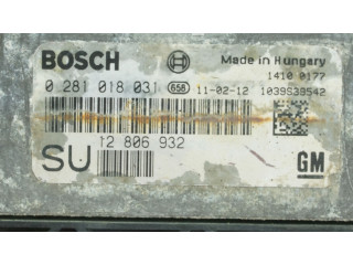 Блок управления двигателя 0281018031, 12806932   Saab 9-3 Ver2