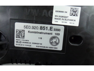 Панель приборов 5E0920851E, 5E0920851E   Skoda Octavia Mk3 (5E)       