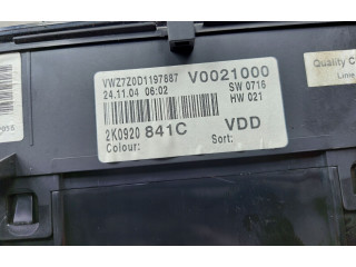 Панель приборов 2K0920841C, 2K0920841C Volkswagen Caddy