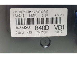 Панель приборов 5J0920840D Skoda Fabia Mk2 (5J)