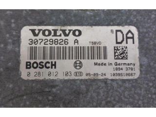 Блок управления двигателя 30729826A, 0281012103   Volvo XC90