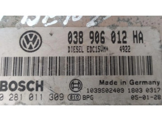 Блок управления двигателя 038906012HA, 0281011309 Skoda Fabia Mk1 (6Y)