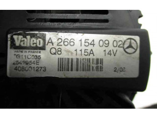Генератор A2661540902 Mercedes-Benz A W169