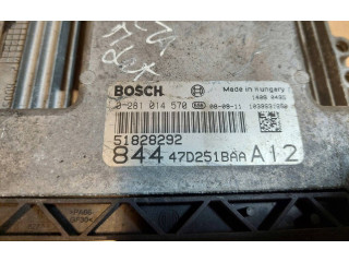 Блок управления двигателем Блок управления 0281014570, 51828292 Lancia Delta
