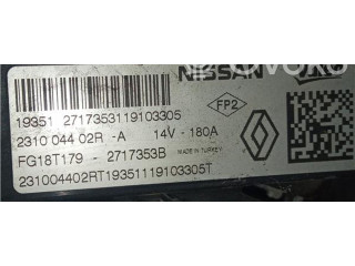 Генератор 231001568R, 231001568R Dacia Duster