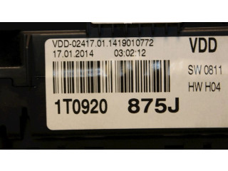 Панель приборов 1T0920875J, 1T0920875J Volkswagen Touran II