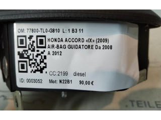 Подушка безопасности водителя 77800-TL0-G810, 77800-TL0-G810 Honda Accord