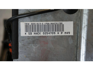 Подушка безопасности пассажира 9643761780, 0058579E Citroen Berlingo