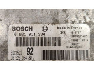 Блок управления двигателем Блок управления 0281011334, 9652590480 Citroen C8